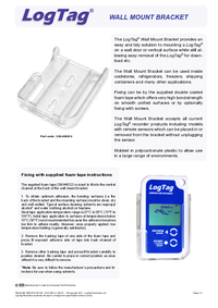 Thumbnail of document Data Sheet - LT-Wallmount Bracket